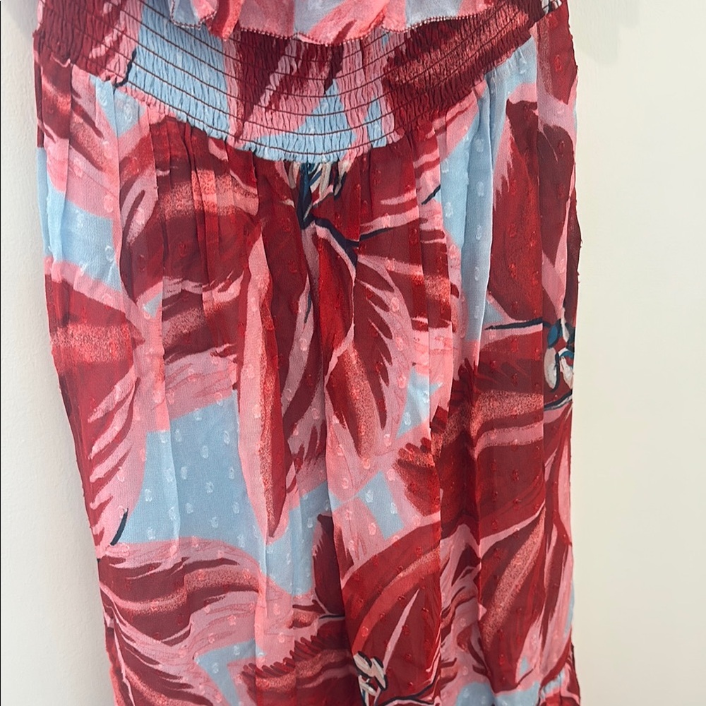 Farm Rio Ruffle Strapless Dress - Picture 4 of 4
